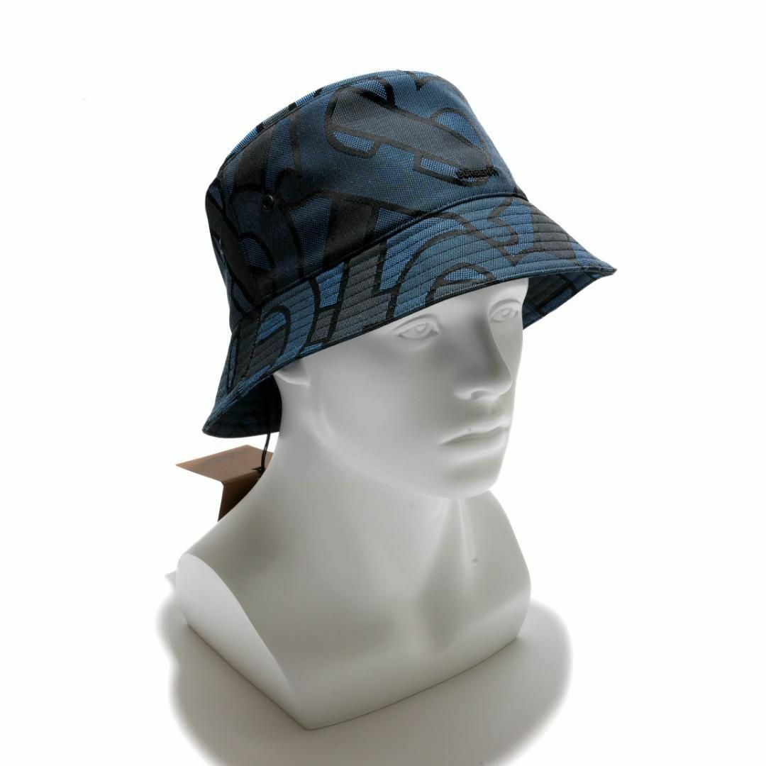 新品 BURBERRY モノグラム コットンブレンド バケットハット L