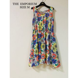 ジエンポリアム(THE EMPORIUM)のTHE  EMPORIUM ジエンポリアム　SIZE M  花柄　ワンピース(ひざ丈ワンピース)