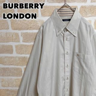 バーバリー(BURBERRY)の美品 BURBERRY LONDON シャツ 長袖 シャドーホース 刺繍ロゴ(シャツ)