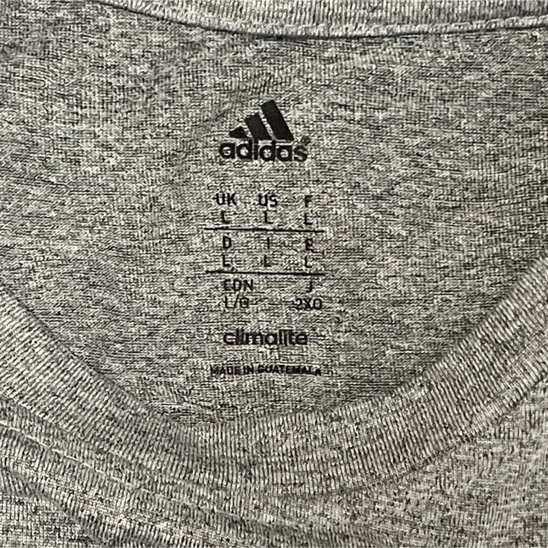 adidas(アディダス)の★美品★ アディダス adidas メンズ Tシャツ L グレー メンズのトップス(Tシャツ/カットソー(半袖/袖なし))の商品写真