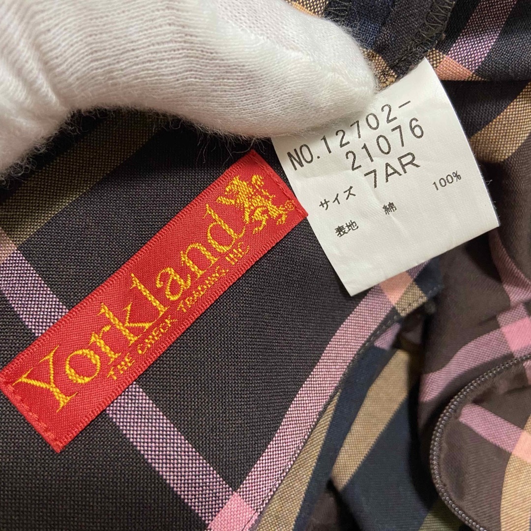 【2万円】YORK LAND チェック襟デザイン　ワンピース