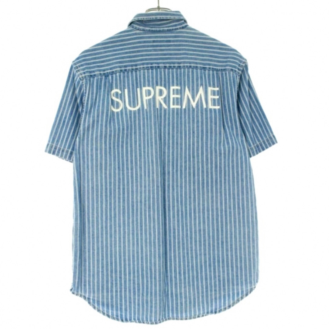 窪塚着用 supreme ストライプ デニム シャツ セリーヌ　バレンシアガシャツ