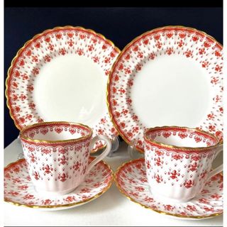 ウェッジウッド(WEDGWOOD)のスポード　フルールドリス　レッド　トリオセット(食器)