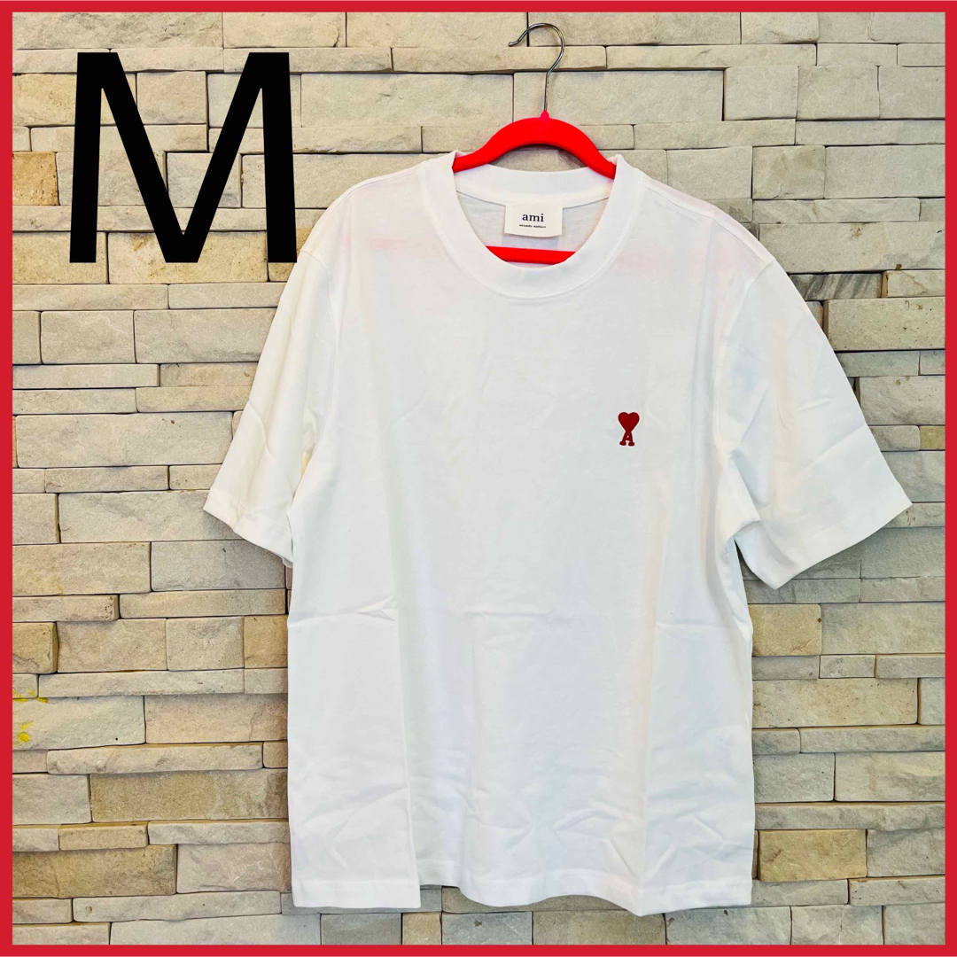 アミパリス Tシャツ M 白 ホワイト ロゴ ベーシック タグ付き | フリマアプリ ラクマ