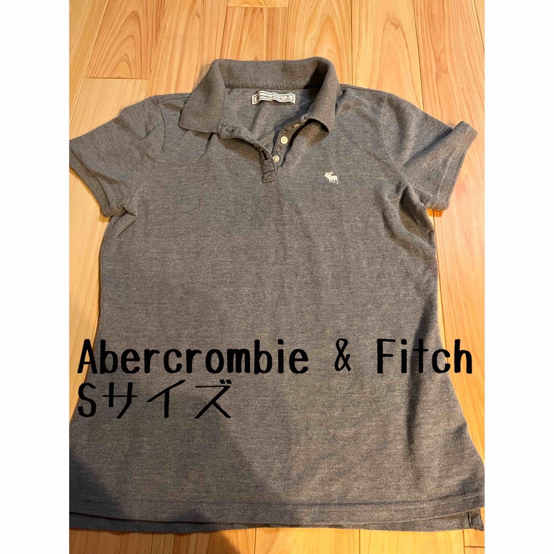 Abercrombie&Fitch(アバクロンビーアンドフィッチ)のAbercrombie&FITCH ポロシャツ　Sサイズ　グレー レディースのトップス(ポロシャツ)の商品写真