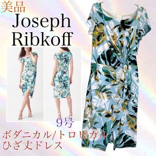 Joseph Ribkoff 美品　ボダニカル　トロピカル　ワンピース　ドレス9(ひざ丈ワンピース)