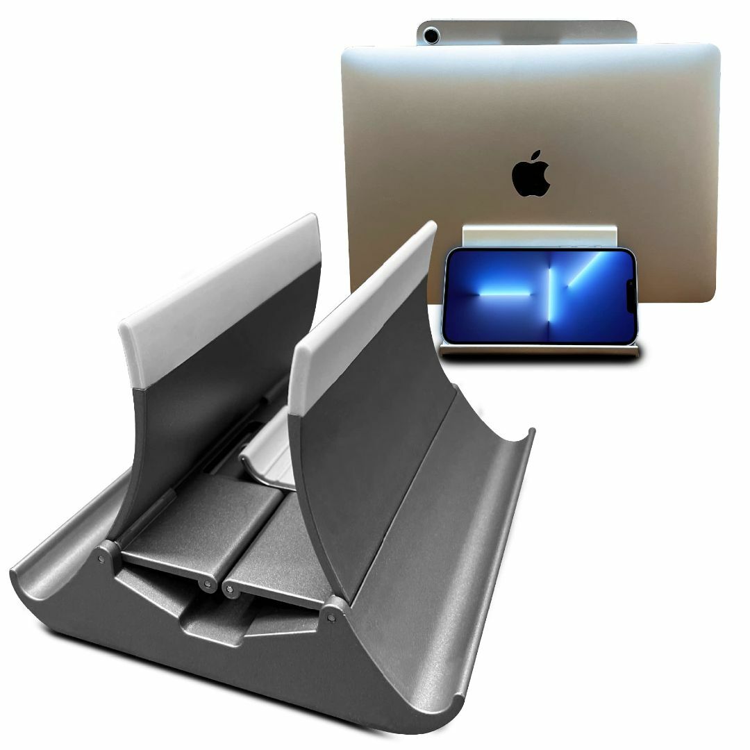 BZGLAM ノートパソコンスタンド Macbook スタンド 縦置き 自動グリ