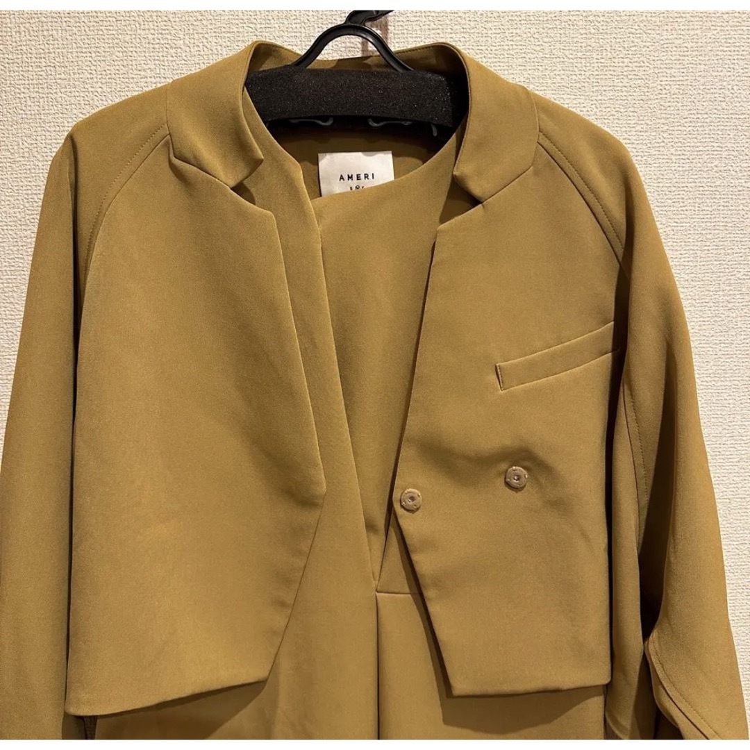 Ameri VINTAGE(アメリヴィンテージ)のOTONA SHORT JACKET SET UP DRESS アメリameri レディースのワンピース(ロングワンピース/マキシワンピース)の商品写真