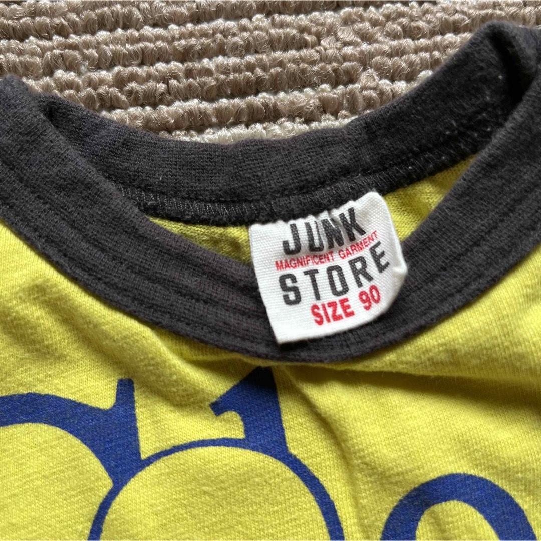 JUNK STORE(ジャンクストアー)のジャンクストア ミッキーTシャツ黄90 キッズ/ベビー/マタニティのキッズ服男の子用(90cm~)(Tシャツ/カットソー)の商品写真