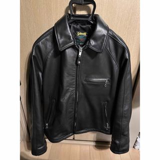 シュプリーム(Supreme)のsupreme schott leather racer jacket Sサイズ(レザージャケット)