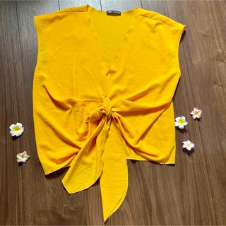 ザラ(ZARA)の✴︎ZARA イエロー シャツ 水着 ビキニ✴︎(シャツ/ブラウス(長袖/七分))