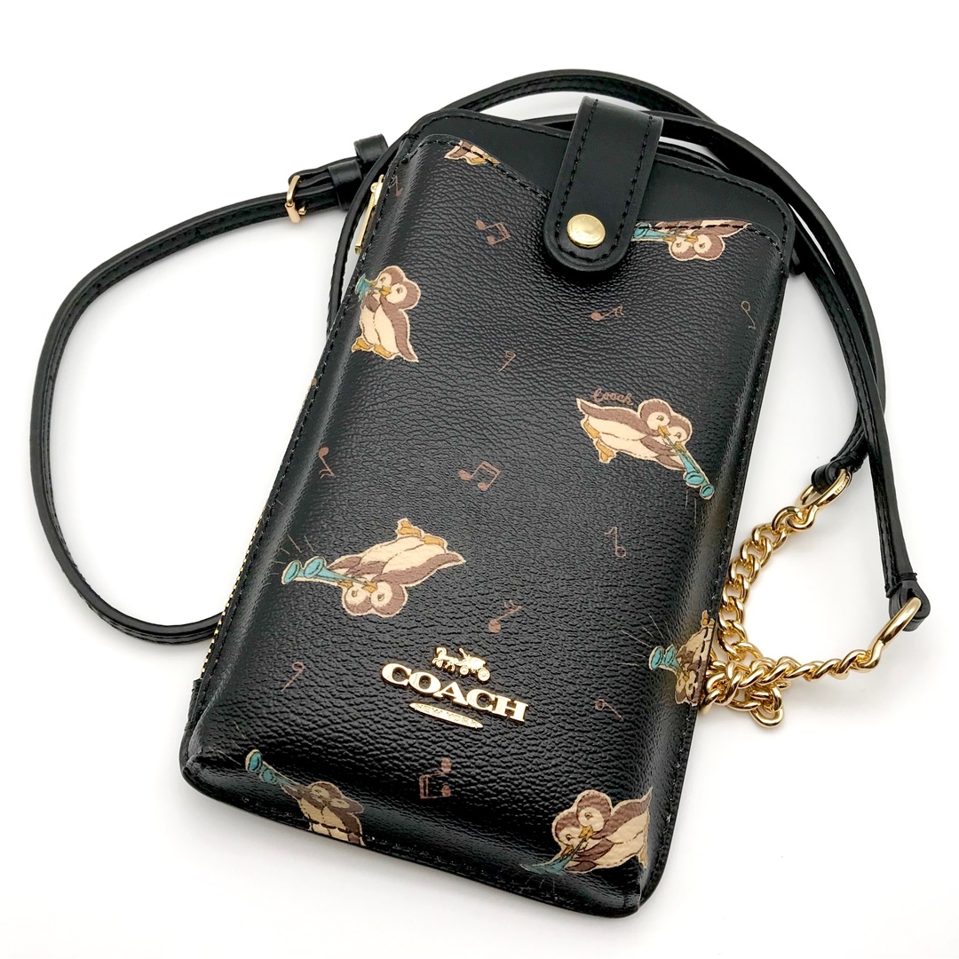 COACH スマホショルダー 大人気！！ フォーン クロスボディ ペンギン 新品