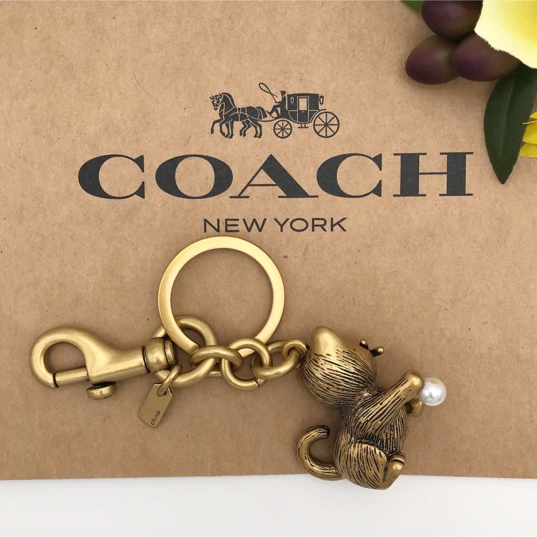 COACH クリーチャーキトゥン バッグチャーム メタル キャット 子猫 新品