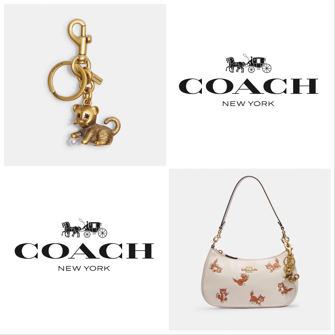 COACH クリーチャーキトゥン バッグチャーム メタル キャット 子猫 新品