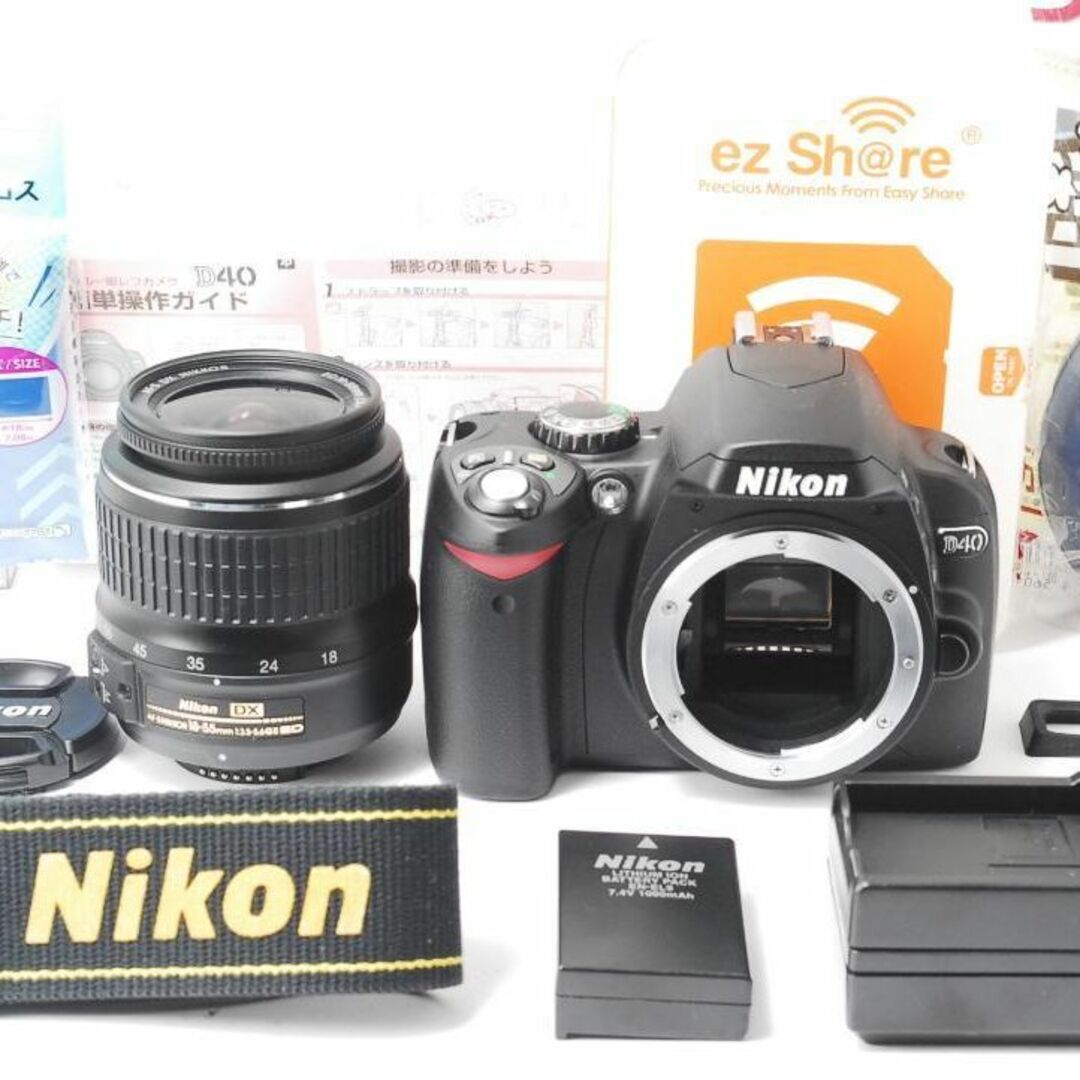 爆買い新作 ❤️小さい軽い簡単綺麗❤Nikon D40❤届いてすぐ使える