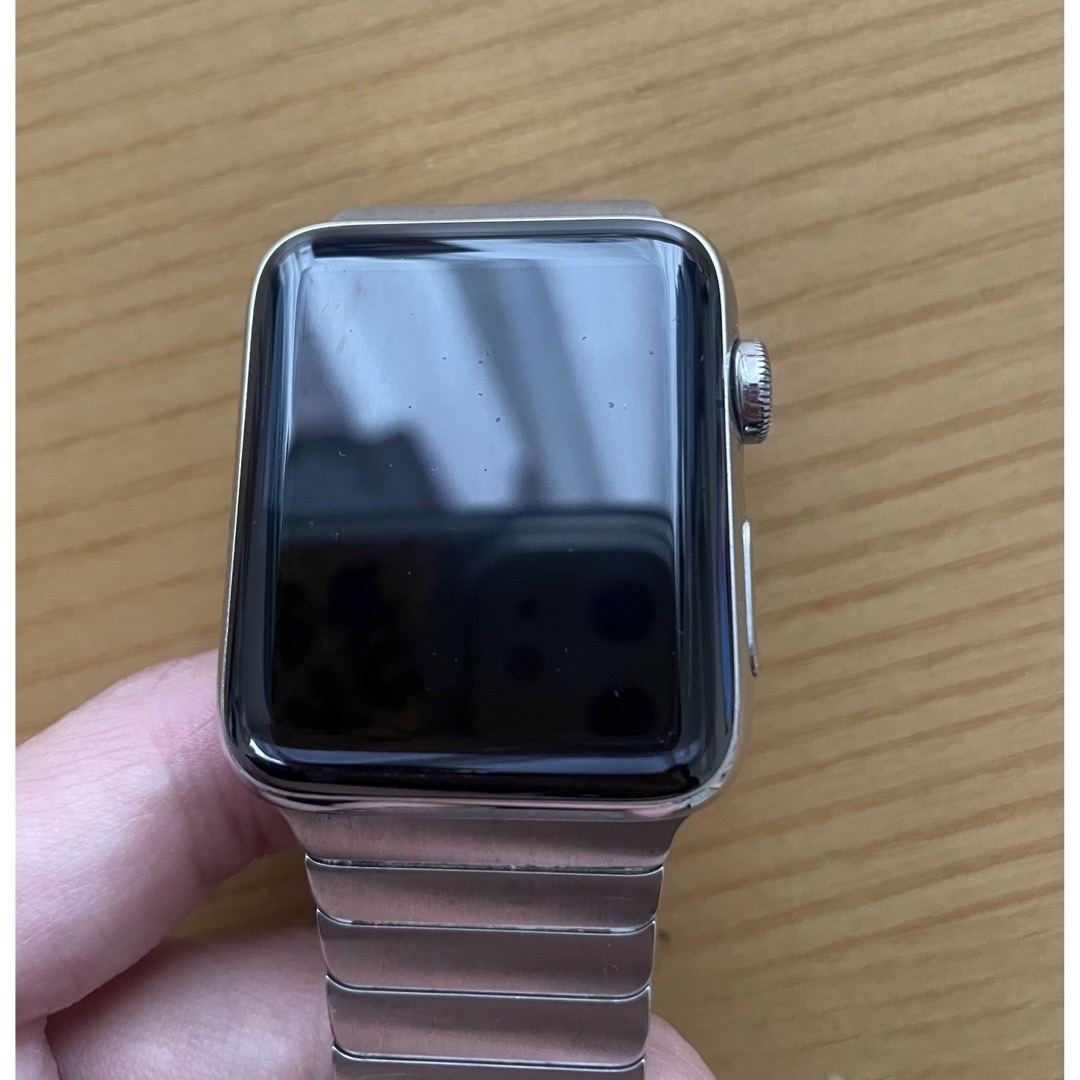 Apple - Apple Watch シリーズ3 セルラー 42mm ステンレス ベルト付き
