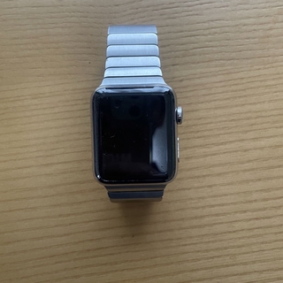 アップル(Apple)のApple Watch シリーズ3 セルラー 42mm ステンレス　ベルト付き(腕時計(デジタル))