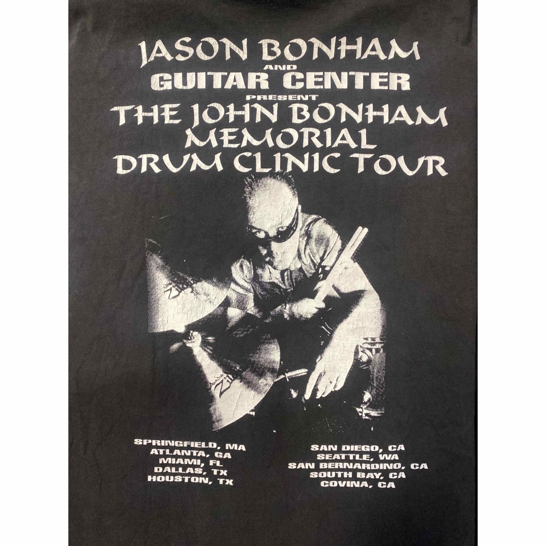 激レア90'S当時物 JOHN BONHAM Tシャツ LED ZEPPELIN メンズのトップス(Tシャツ/カットソー(半袖/袖なし))の商品写真