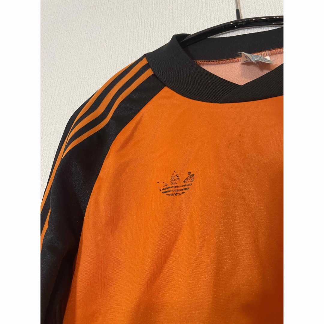 adidas(アディダス)の70s adidas ventex社製　フランス製　ゲームシャツ　オレンジ　XS メンズのトップス(ジャージ)の商品写真