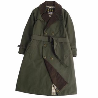 トレンチオイルジャケットBarbour バブアー トレンチコートMサイズ オイルド セージグリーン