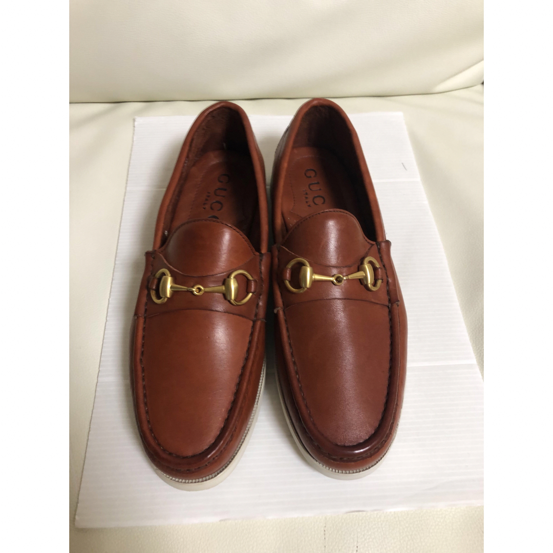 GUCCI グッチ ホースビット レザー ローファー 40 未使用品-