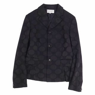 コムデギャルソン(COMME des GARCONS)の美品 コムデギャルソン robe de chambre COMME des GARCONS ジャケット テーラードジャケット ドット柄 アウター レディース M ブラック(テーラードジャケット)