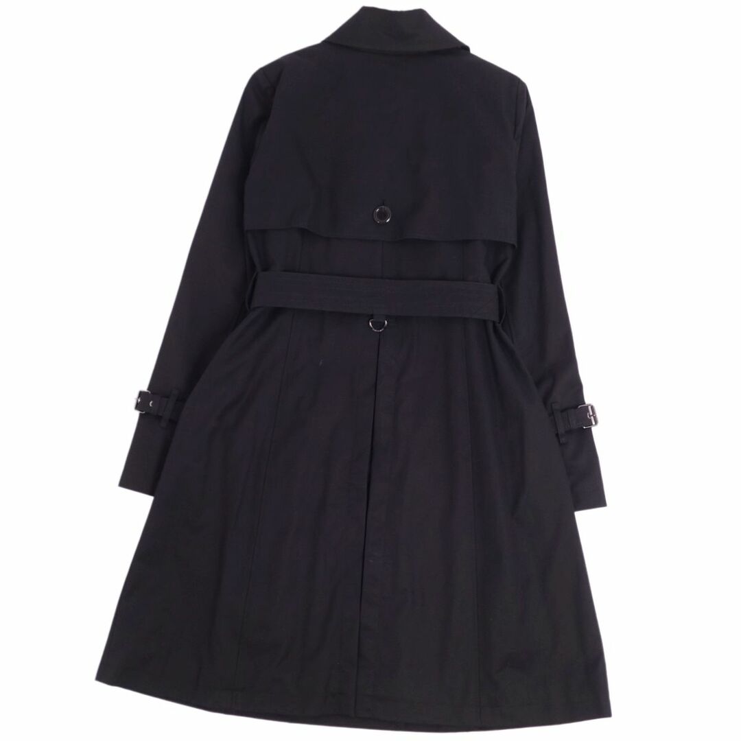 美品 バーバリー ブルーレーベル BURBERRY BLUE LABEL コート トレンチコート 裏チェック ライナー付き アウター レディース 38(M相当) ブラック