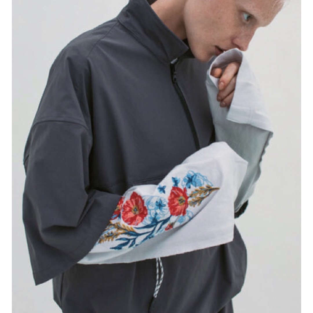 JieDa FLOWER EMBROIDERY L/S SAX 2