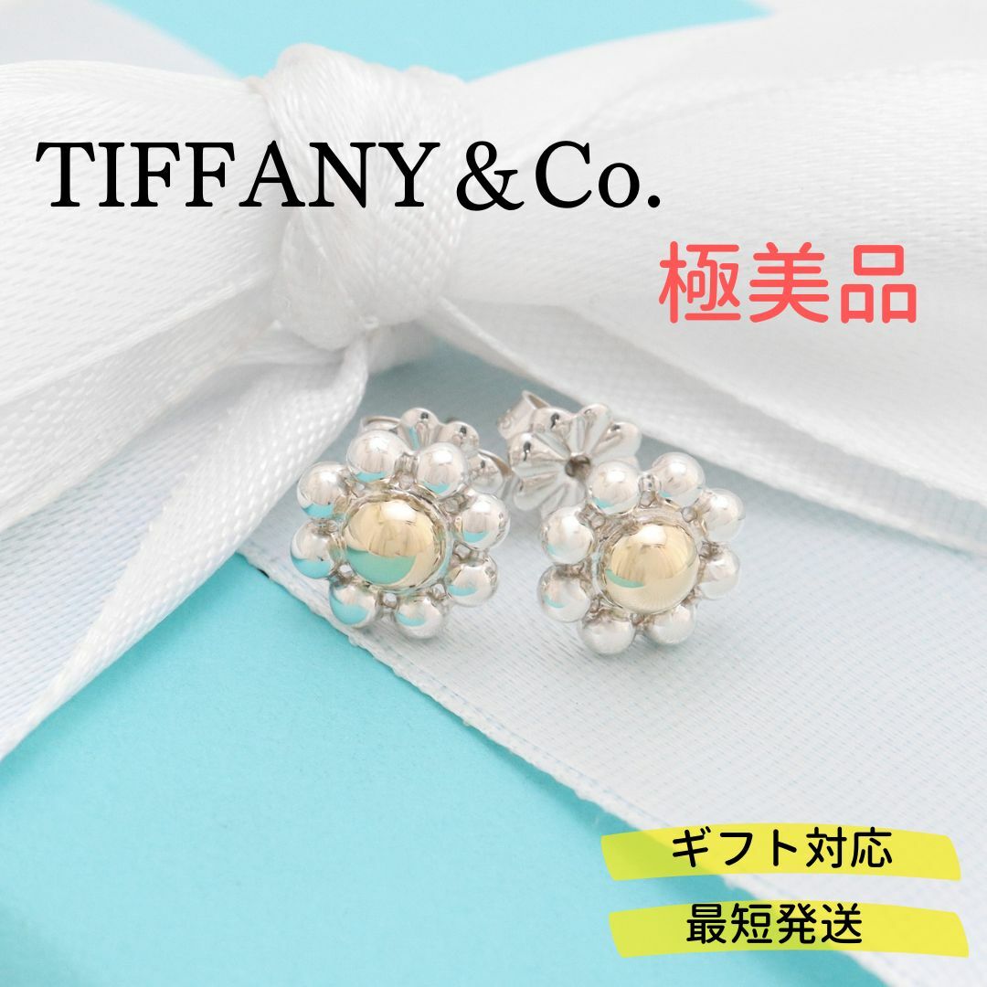 美品TIFFANY\u0026Co.ティファニーハートフラワーダイヤモンドピアス