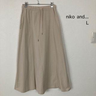 ニコアンド(niko and...)のniko and...  切り替えAラインスカート   サイズL(ロングスカート)