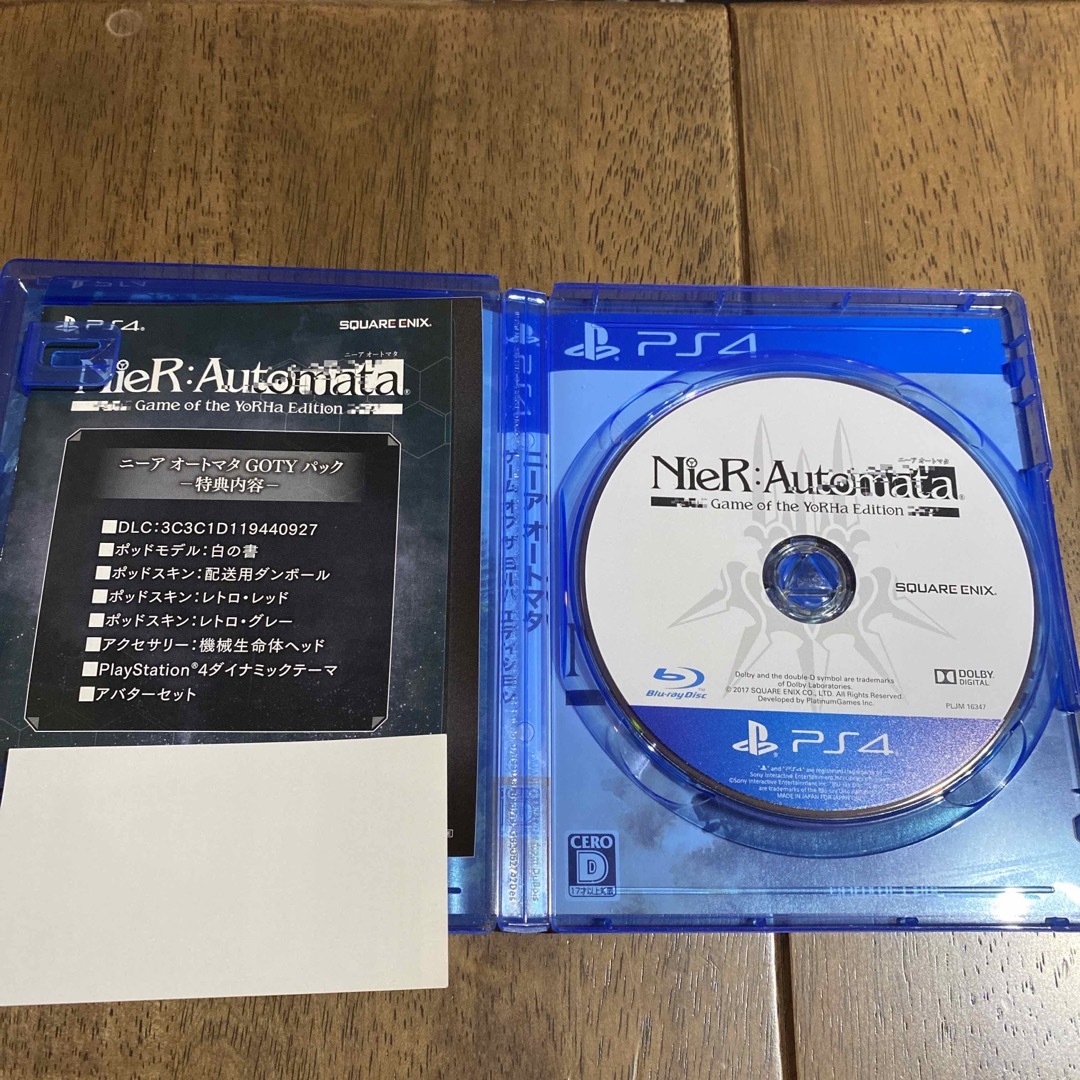 PlayStation4(プレイステーション4)のNieR：Automata Game of the YoRHa Edition（ エンタメ/ホビーのゲームソフト/ゲーム機本体(家庭用ゲームソフト)の商品写真