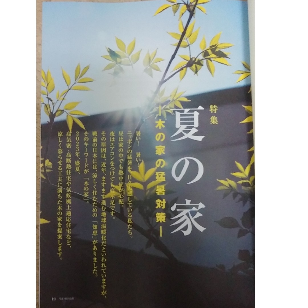 チルチンびと 2023年 7月号　夏の家 －木の家の猛暑対策－ エンタメ/ホビーの雑誌(生活/健康)の商品写真