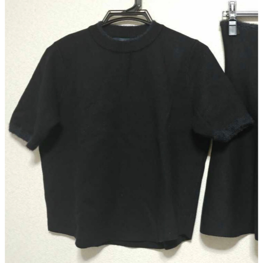 ZARA(ザラ)の【 ZARA 】半袖ニット black レディースのトップス(ニット/セーター)の商品写真