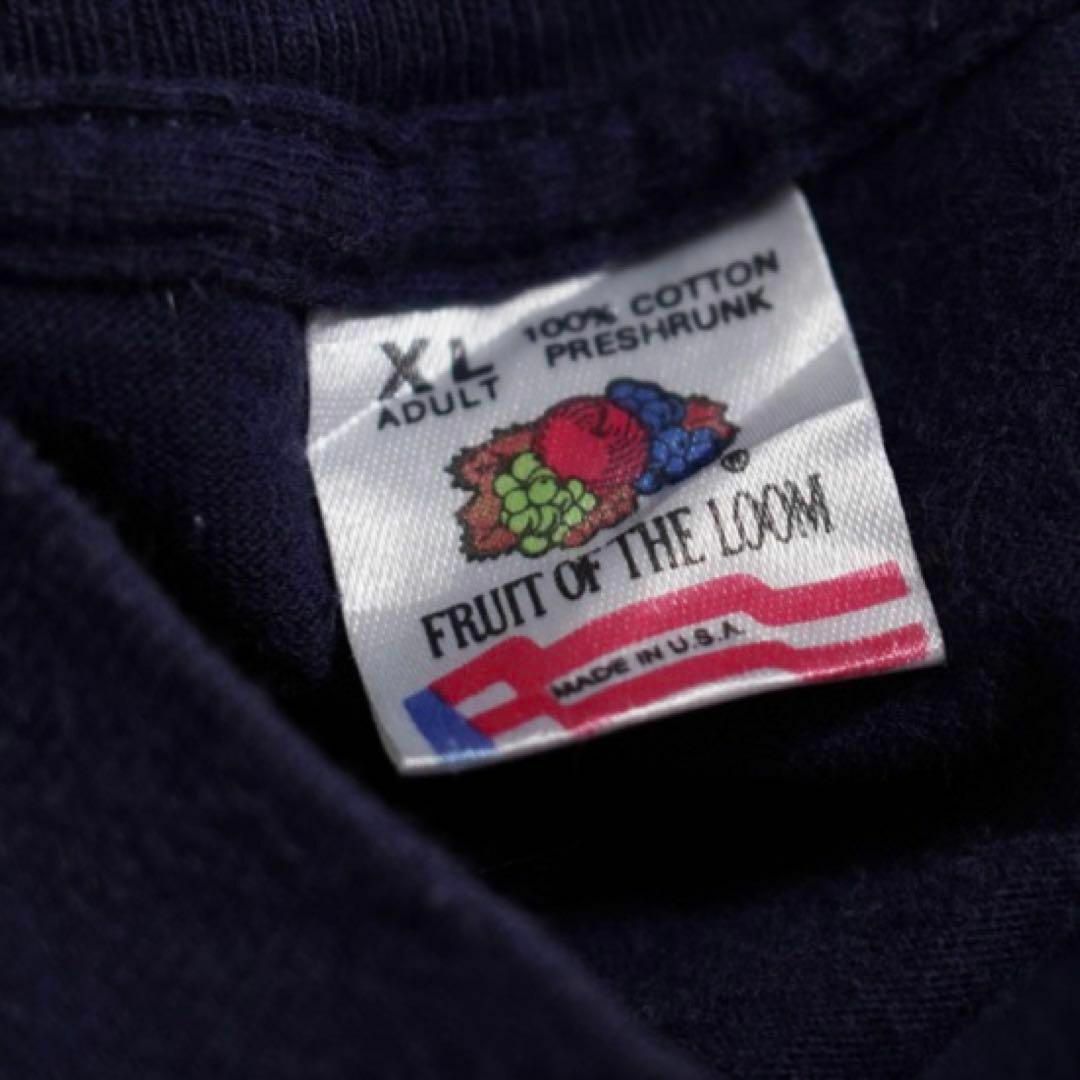 FRUIT OF THE LOOM - 90s Tシャツ USA製 ネイビー XLサイズの通販 by