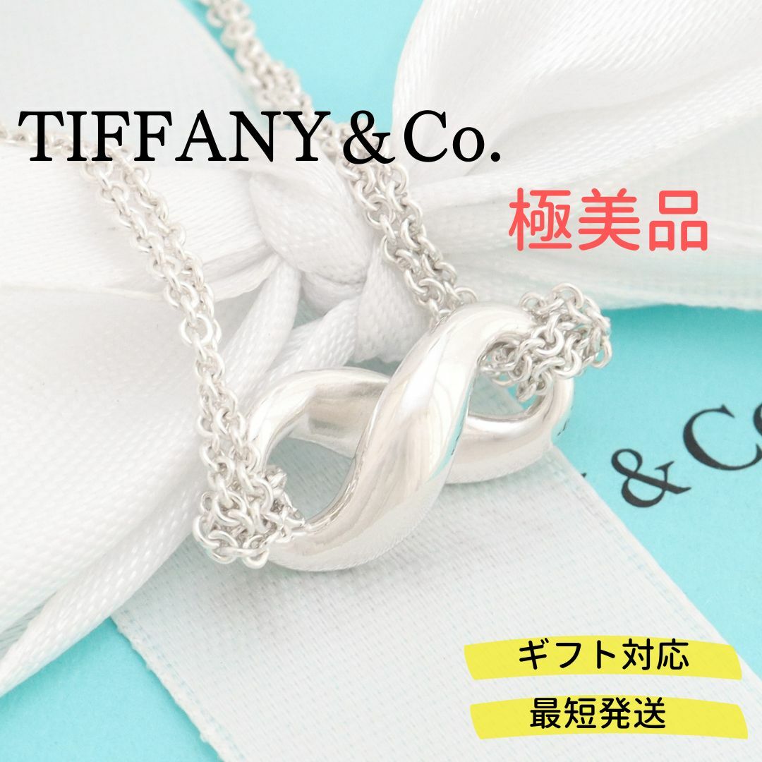 極美品】TIFFANYu0026Co. インフィニティ ダブル チェーン ネックレス-