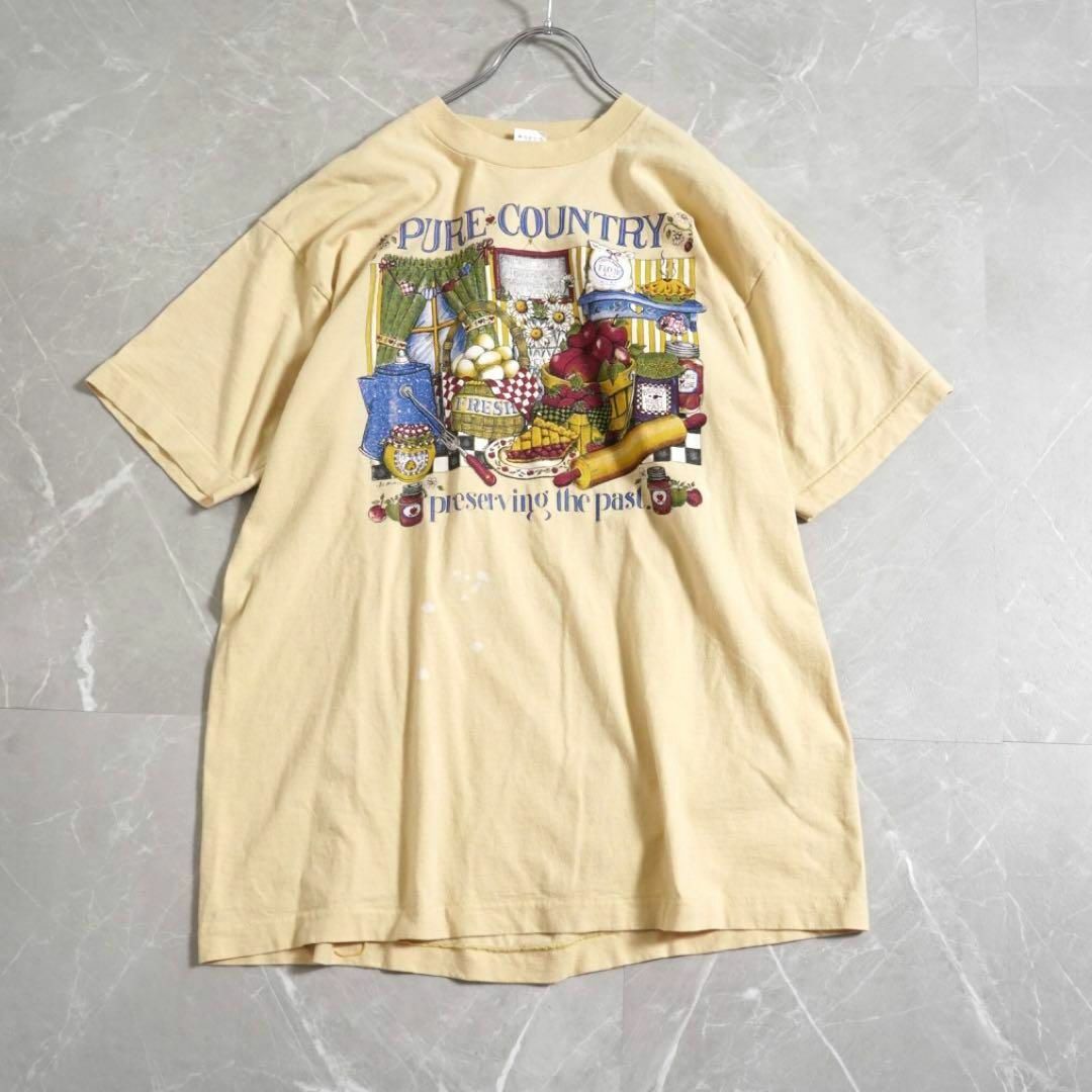フルーツ 90s Tシャツ イエロー XLサイズ USA製