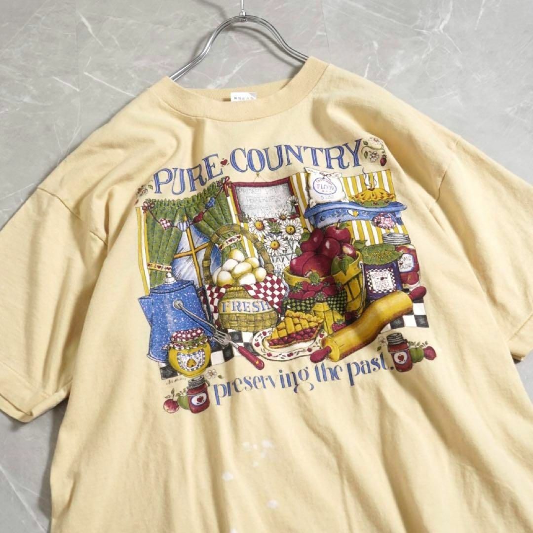 フルーツ 90s Tシャツ イエロー XLサイズ USA製