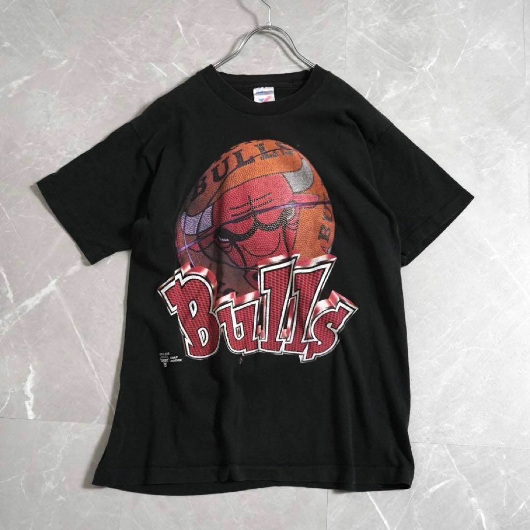 90s USA製　Tシャツ　NBA シカゴブルズ　ブラック　Mサイズ