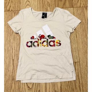 アディダス(adidas)のアディダス　Tシャツ　ベージュ　XL レディース(Tシャツ(半袖/袖なし))