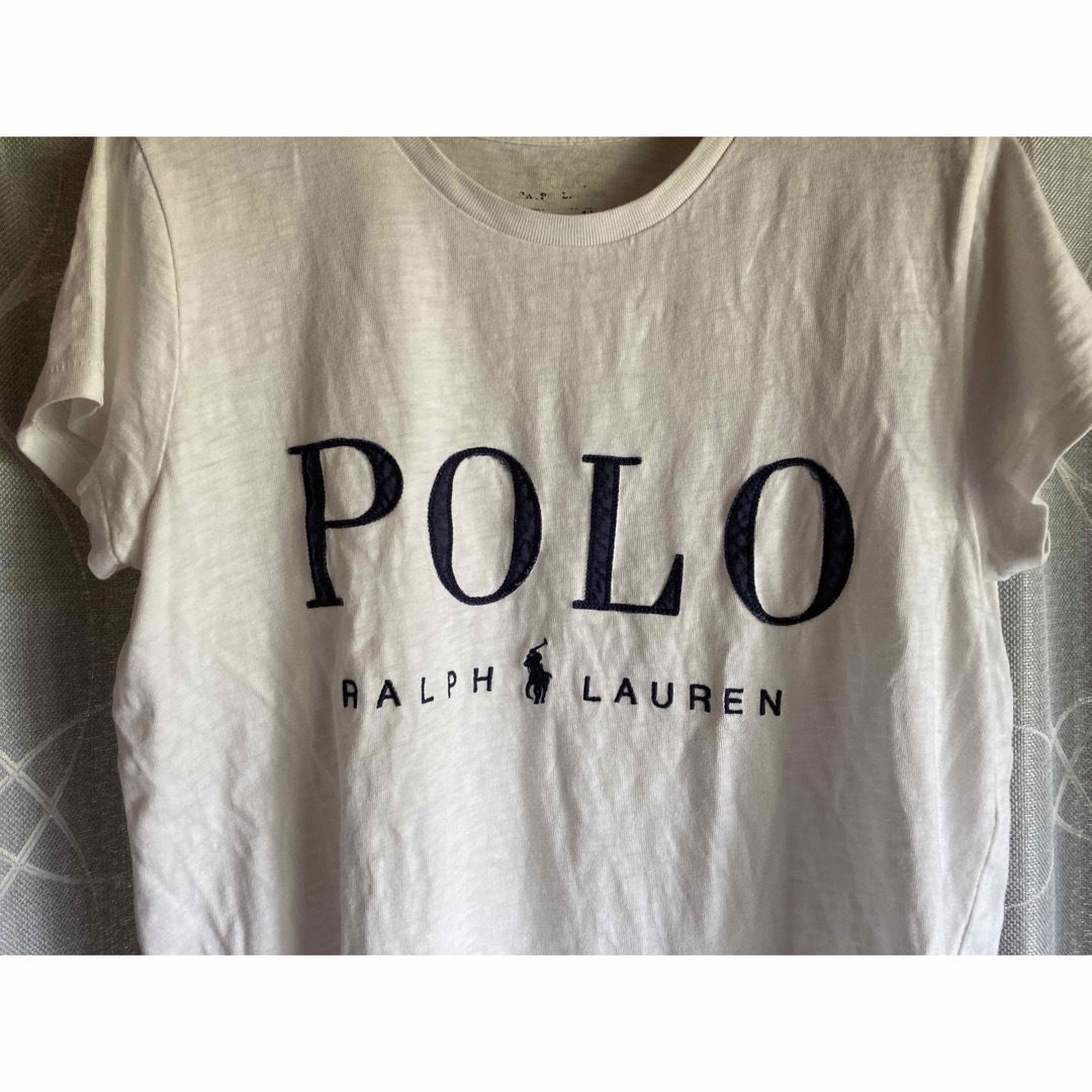 POLO RALPH LAUREN(ポロラルフローレン)のPOLO Ralph Lauren ラルフローレン Tシャツ ビッグ刺繍ロゴ レディースのトップス(Tシャツ(半袖/袖なし))の商品写真