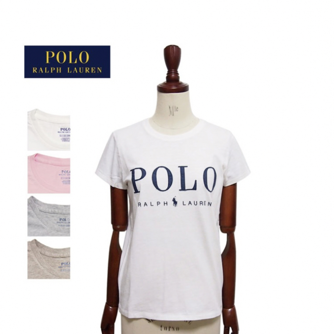 POLO RALPH LAUREN(ポロラルフローレン)のPOLO Ralph Lauren ラルフローレン Tシャツ ビッグ刺繍ロゴ レディースのトップス(Tシャツ(半袖/袖なし))の商品写真