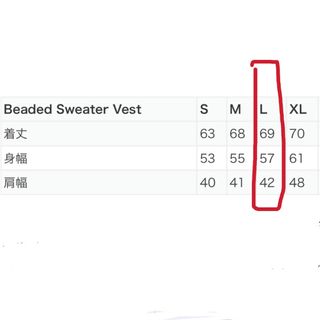 Supreme - 新品未使用 Supreme Beaded Sweater Vest サイズ Lの通販 by