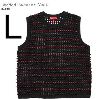 シュプリーム(Supreme)の新品未使用 Supreme Beaded Sweater Vest サイズ L(ベスト)