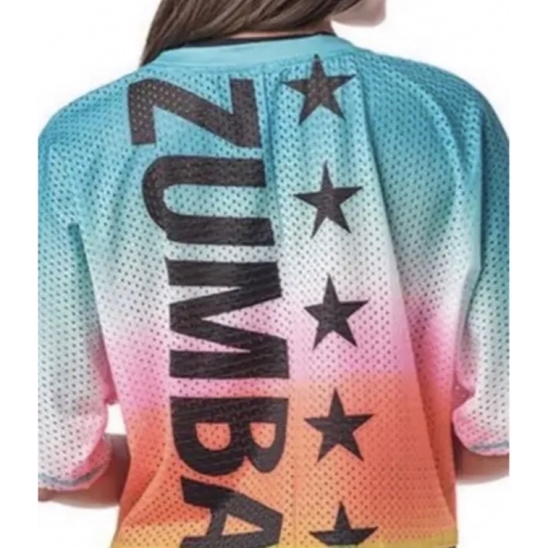 Zumba(ズンバ)のZUMBA メッシュ クロップTシャツ jwi正規品 ズンバウェア トップス S レディースのトップス(カットソー(半袖/袖なし))の商品写真