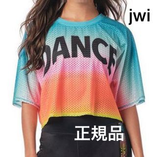 ズンバ(Zumba)のZUMBA メッシュ クロップTシャツ jwi正規品 ズンバウェア トップス S(カットソー(半袖/袖なし))