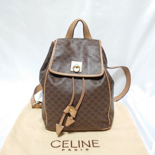 セリーヌ(celine)の美品 CELINE マカダム柄 ミニバックパック リュック(リュック/バックパック)