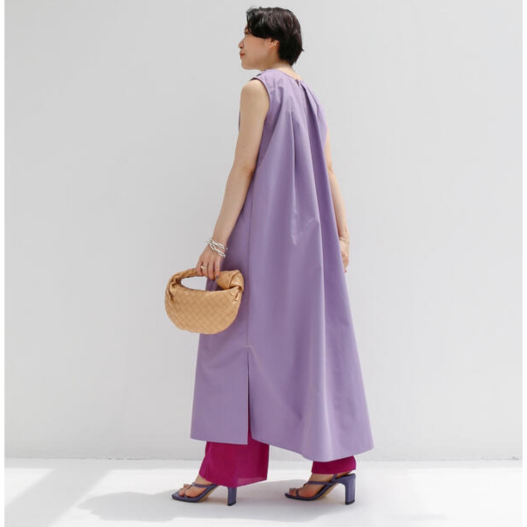 MERCURYDUO(マーキュリーデュオ)のCara tuck summer dress（purple）ワンピース　紫 レディースのワンピース(ロングワンピース/マキシワンピース)の商品写真
