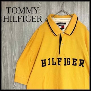 トミーヒルフィガー(TOMMY HILFIGER)のZ768トミーヒルフィガー半袖ポロシャツ刺繍ロゴ80s(ポロシャツ)