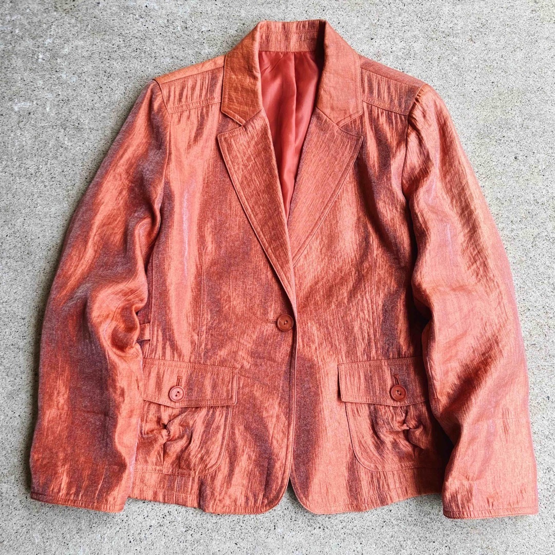 ◯ 00s ヴィンテージ 玉虫カラー テーラードジャケット
