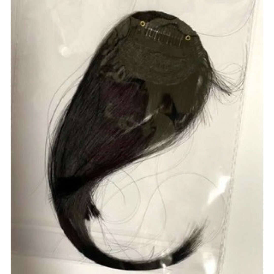 前髪ウィッグ ポイントウィッグ イメチェン コスプレ 黒 ブラック ワンタッチ レディースのウィッグ/エクステ(前髪ウィッグ)の商品写真